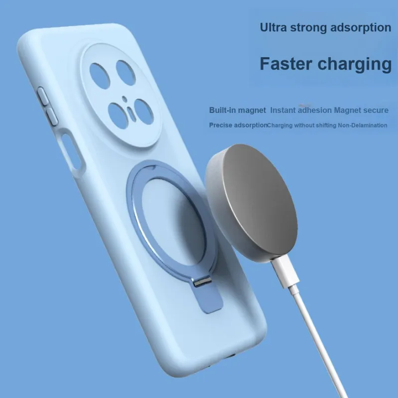 KRETA Silicone Material Magnetic Stand Phone Case Compatible With Huawei MATE70-31