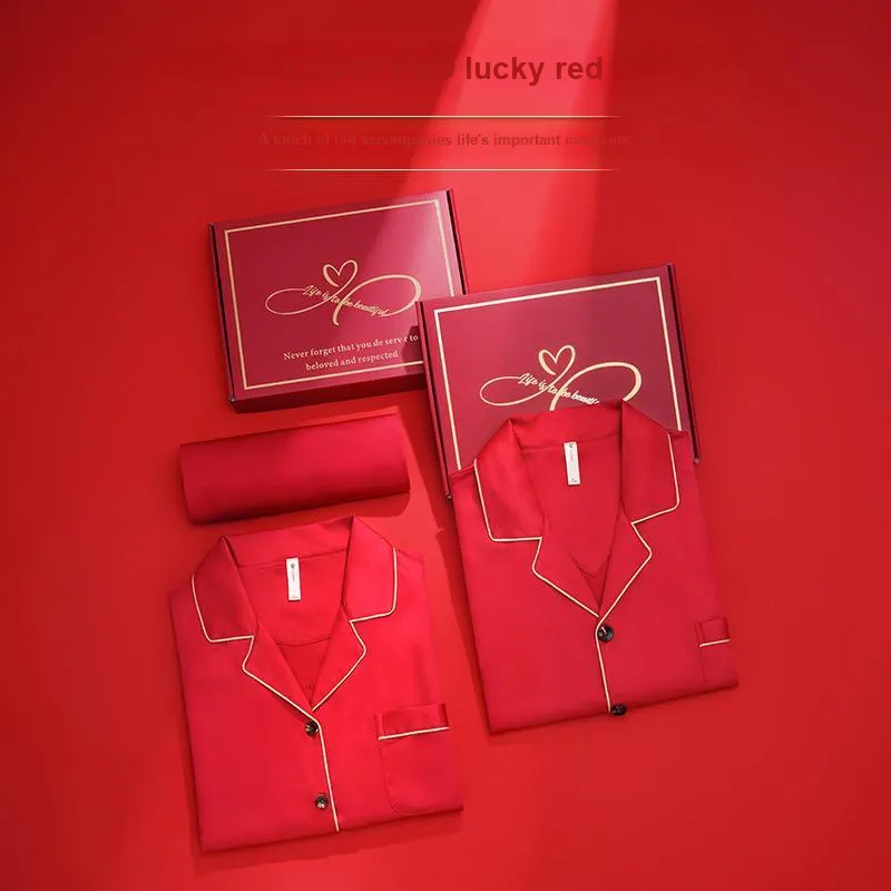 MIIOW Honmei Honmei Series Pajama Set Men's Gift Box Set Red-1