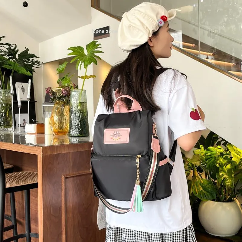 Kewuku Nylon Backpack Unisex Multicolor-7