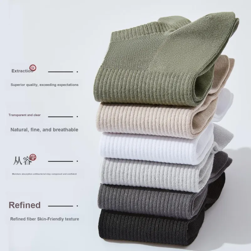 MIIOW Ankle Socks Men's 6 Pack Mixed Color-6