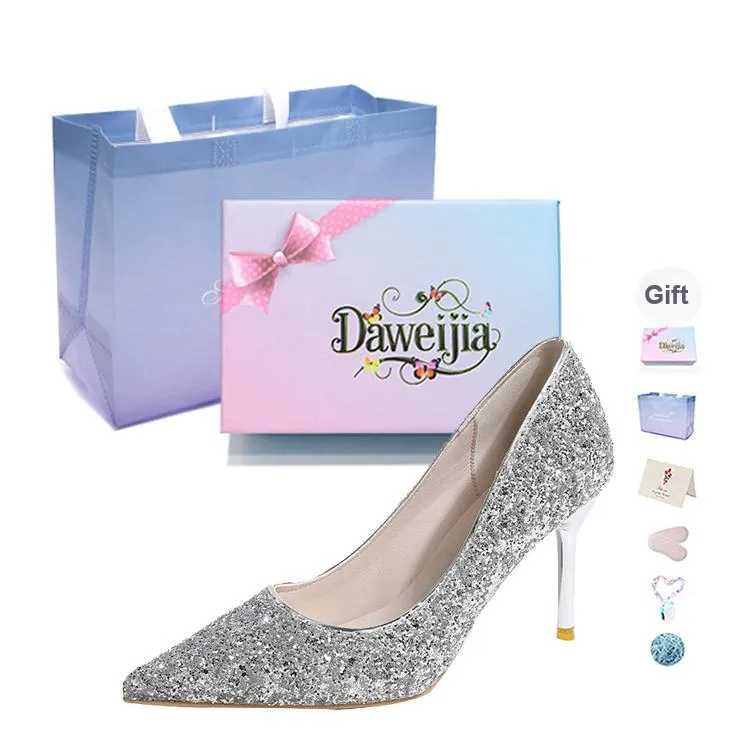 Dawei's House Slim Heel High Heels Women's Gift Box Set-38