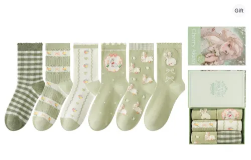Caramella Mid Calf Socks Women's 6 Pack