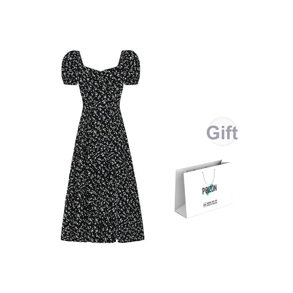 CPAURA Short-Sleeved Dresses Women's Black