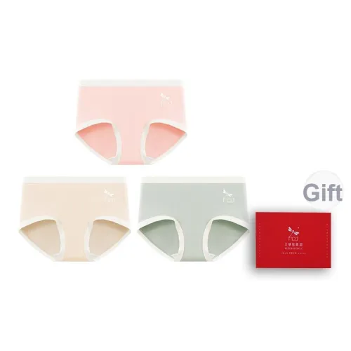 RED DRAGONFLY Хлопковые трусы женские 3 штуки набор в подарочной коробке