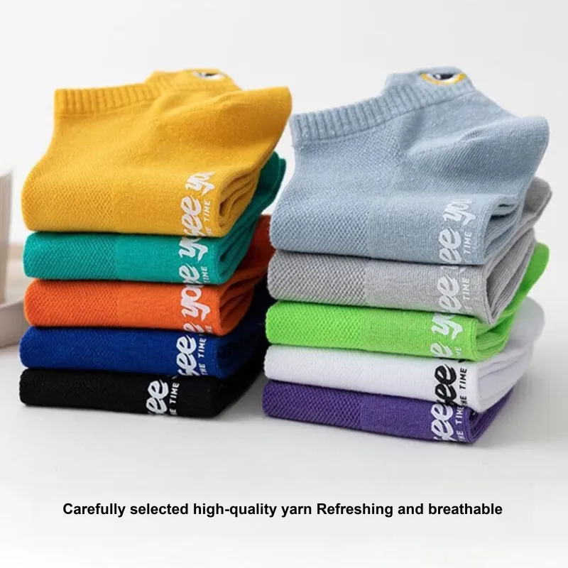 PLAN IN No Show Socks Unisex 5 Pack-3