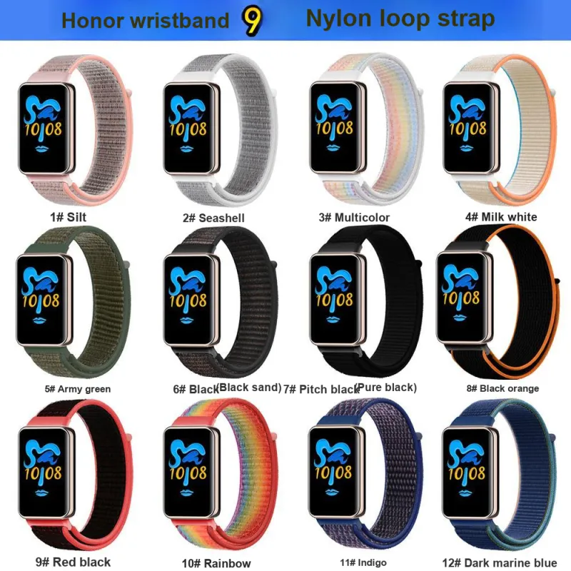 CHRROTA Honor Band 9 Compatibility Watch Band 150 185mm Nylon Material-1