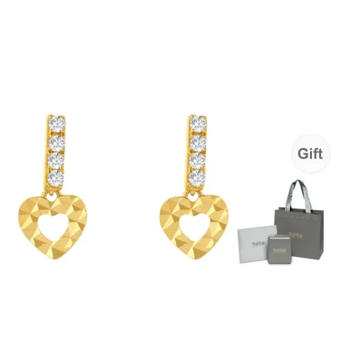 YPYN 10K Gold Stud Earrings Women's Gold
