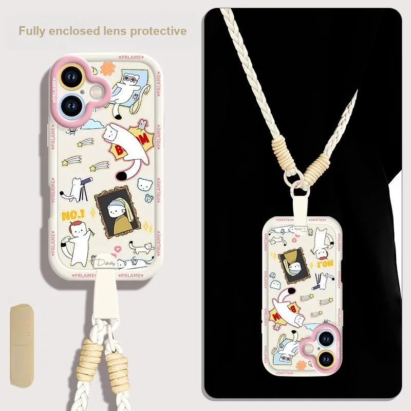 Sen Dog Silicone Material Crossbody Handheld Original Phone Cases Compatible With Apple 16 Pro Max/Pro/Plus/15/14/13-31