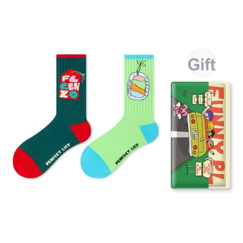 PL Этикетка Модные носки AC Унисекс MID Носки до икры