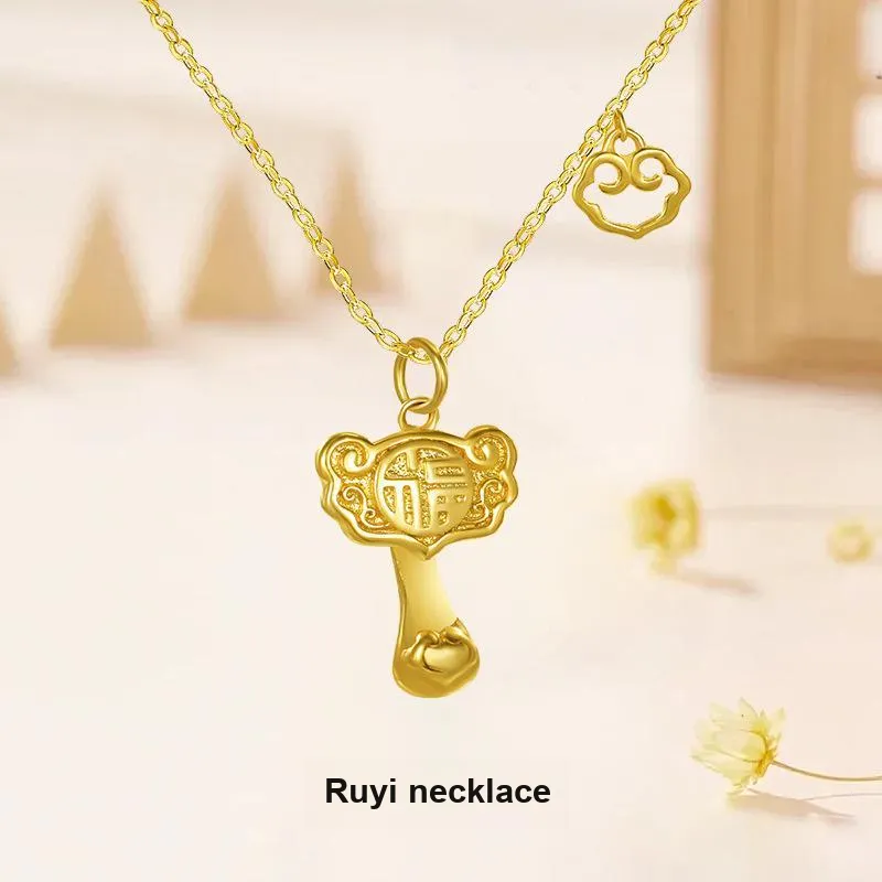 Vegetarian S925 Silver Necklaces Unisex-1