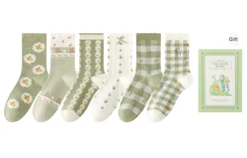 Caramella x Peter Rabbit Mid Calf Socks Women's Box 6 Pack