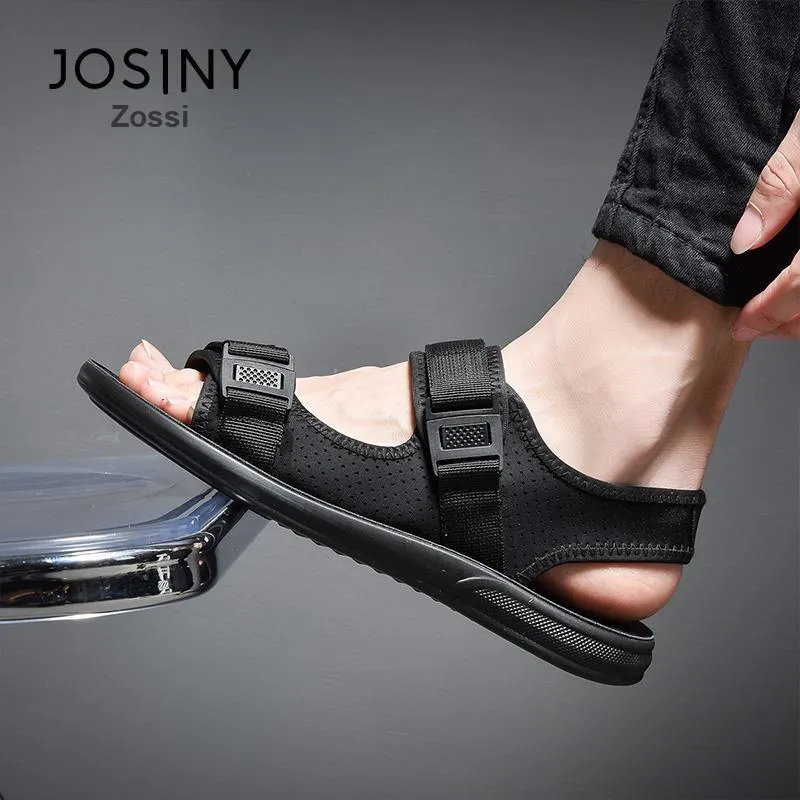 JOSINY Beach Sandals Men Black-5