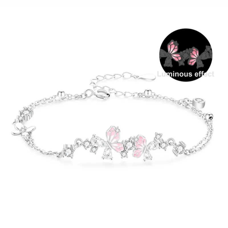 Lao Feng Xiang S925 Silver Bracelets Women's-0
