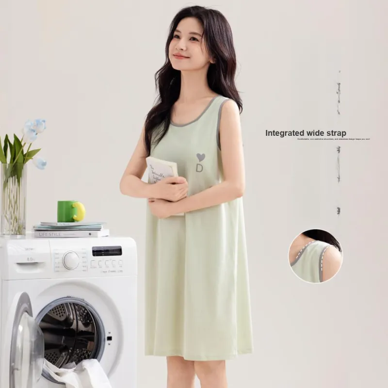 Urban Beauty Nightgown Classic Color Block Skin Friendly Breathable Women's-13