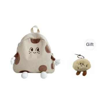 BRABOSTON Nylon Backpack Women's White/Brown