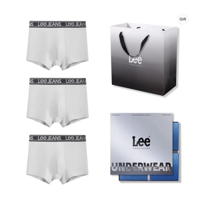 Lee Underpants Men's 3 Pack Box+Shopping Bag-33