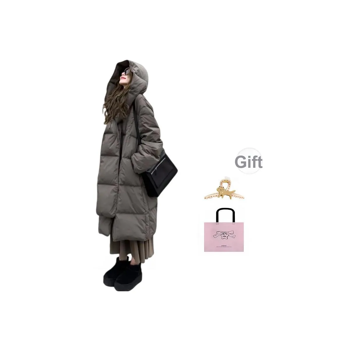 EVPGB Серый Женский пуховик