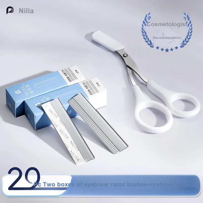 NILIYA Anti Gouging Eyebrow Shaving Tool Eyebrow Razor Blade-1