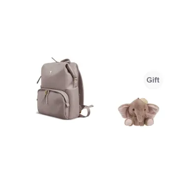 ECHOLAC Fabric Backpack Women's Gray/Pink/Black/Orange/Lake Green