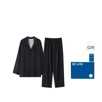 Qin Jing Pajama Set Men's Matte Black