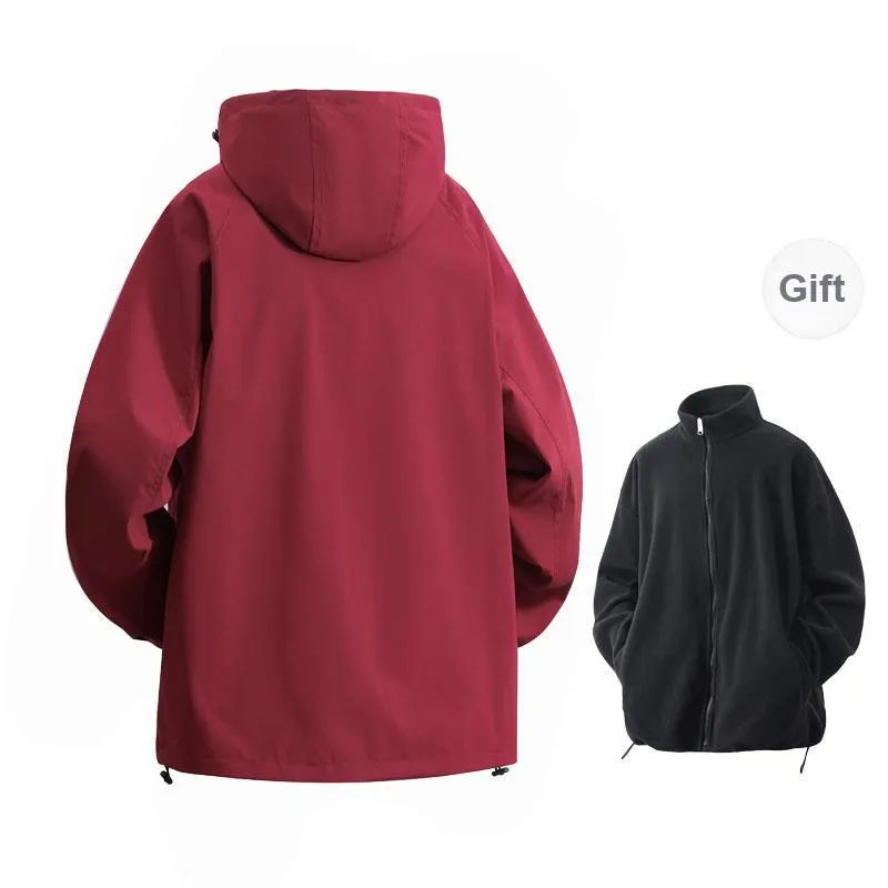 FASTFISH Thermal 3 in 1 Windbreaker Jacket Unisex Khaki-7