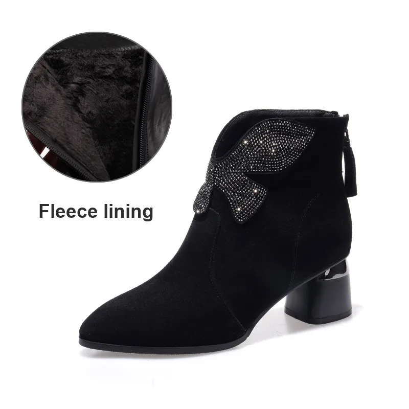 Devanro Ankle Boots 6.0cm Women's Black-5