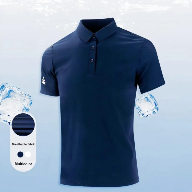 PEAK Polo Shirt Men's Dark Blue-1
