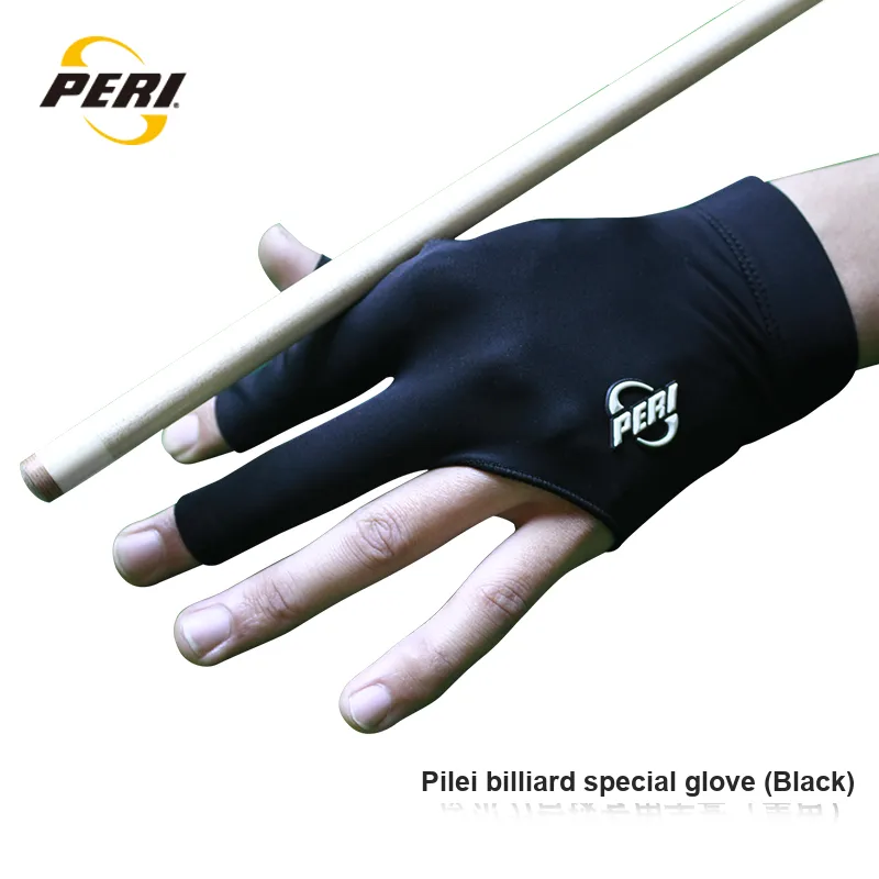 PERI Billiards Three Finger Gloves Lycra Unisex Blue Black-1