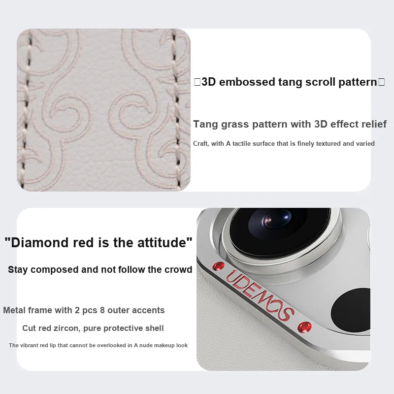 Defense Vegan Leather Material Wrist Strap Holder Style Phone Cases Compatible With IPhone 16 Pro Max/16 Pro-5