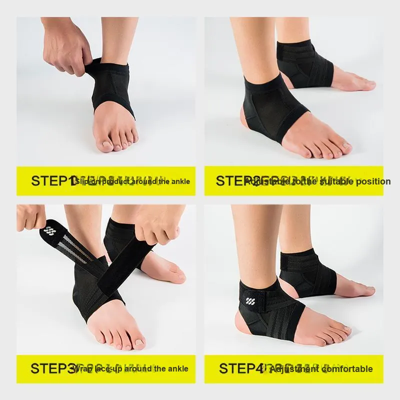 HLA Ankle Braces Soccer, Basketball, Running, Badminton Net, Balls, Everyday Exercise, Fitness Training Men's-6