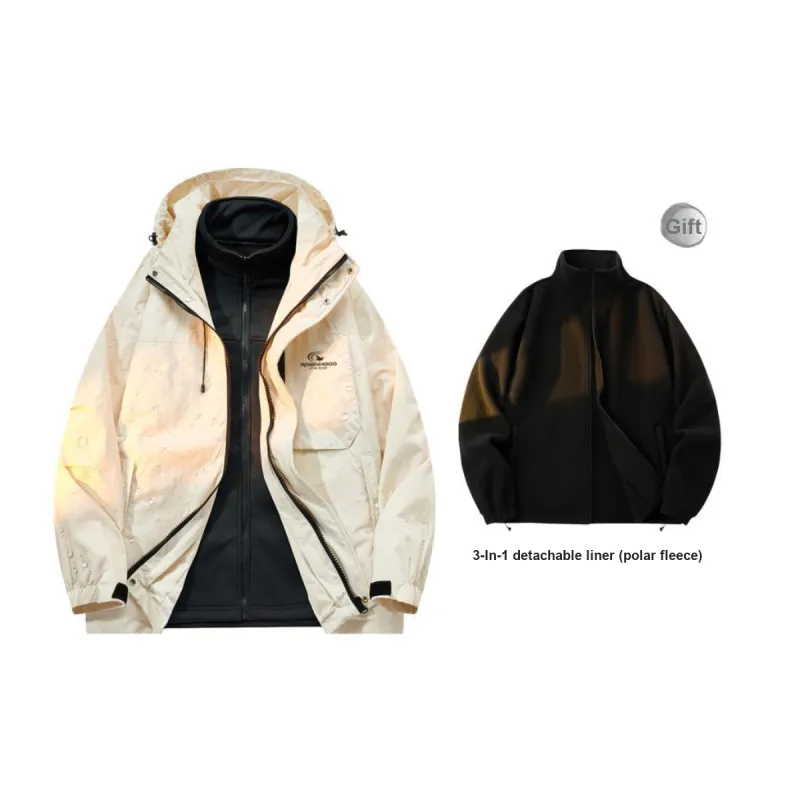 ROBINHOOD Waterproof And Windproof To Keep Warm Windbreaker Jacket Unisex-11