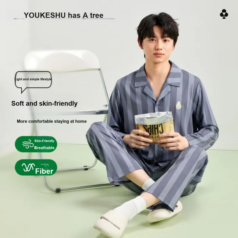 YOUKESHU Pajama Set Men's Shopping Bag-5