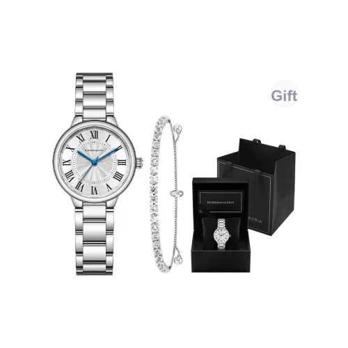 BCBGMAXAZRIA Кварцевый механизм, Женские часы, 32 мм, Серебряный