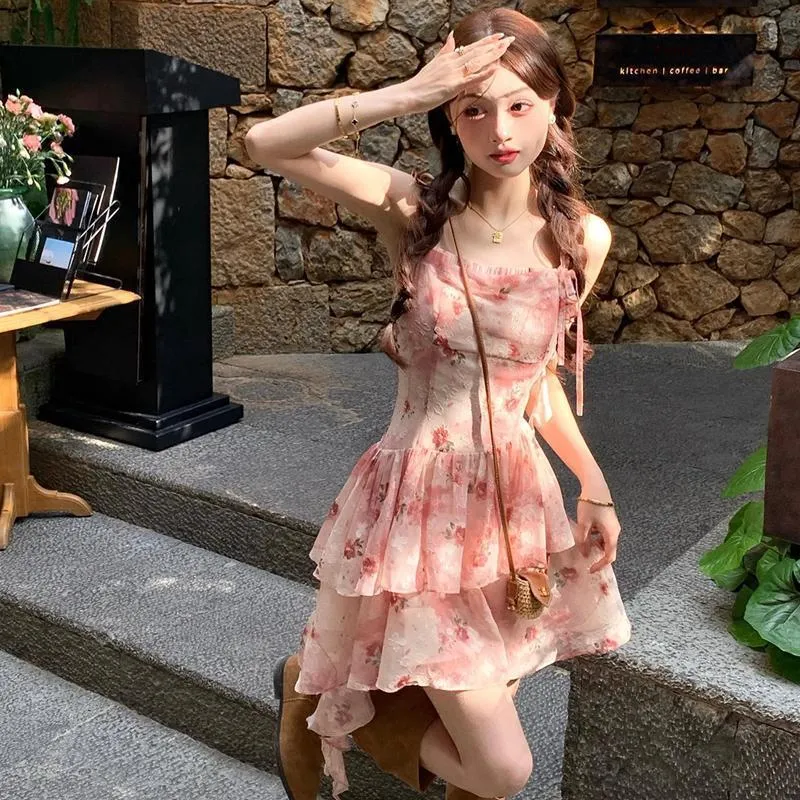YGPRW Slip Dresses Women's Pink-2