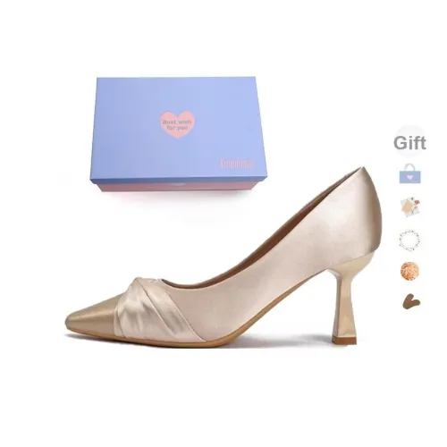 Xingdiman Узкий каблук Высокие каблуки Женские Шампанское