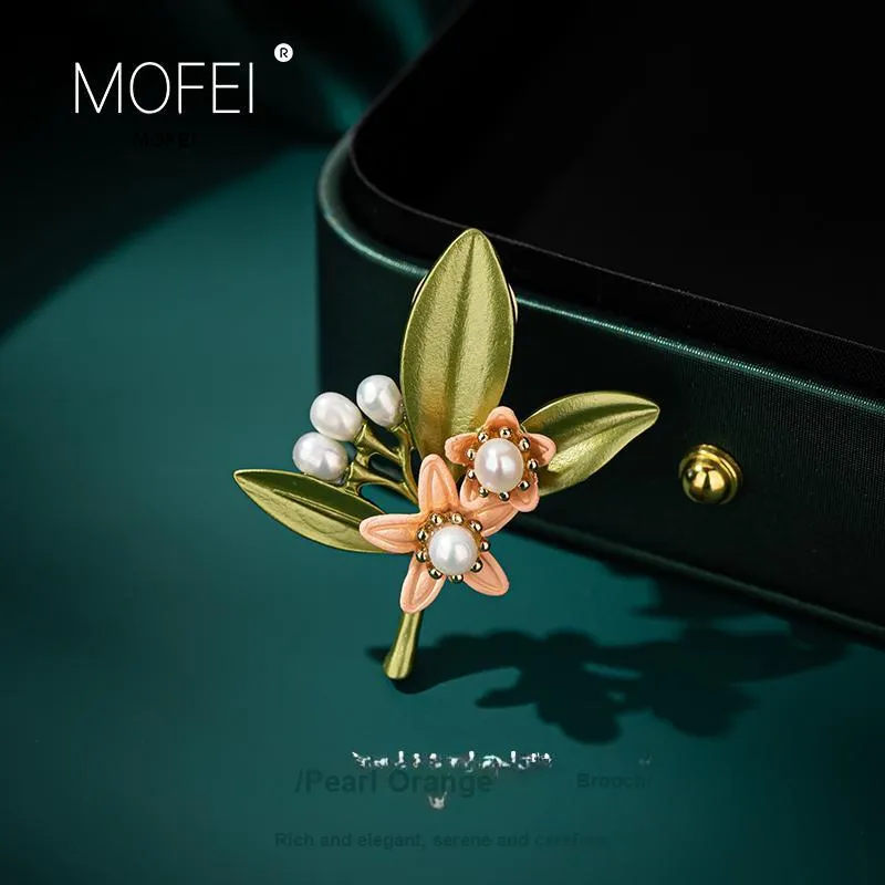 Mofei Freshwater Pearl Brooches Women's-1