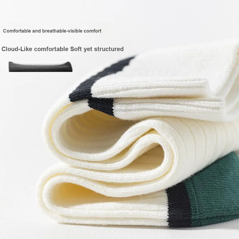 Lan Miao Mid Calf Socks Men's 5 Pack-9