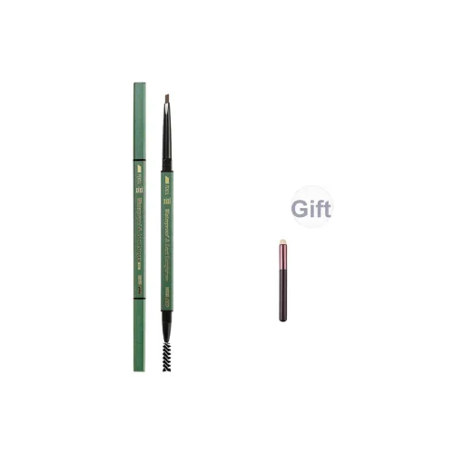 Xixi Длинные Карандаши для Бровей с Долговременным Эффектом Тонкая Кисточка Устойчивый к Размытию 3D-Эффект Дикий Двойной Конец Карандаши для Бровей Коричневый Серый Черный