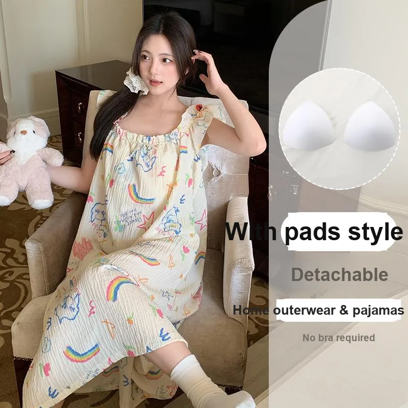 OUSHIBO Nightgown Women's Image Color-4