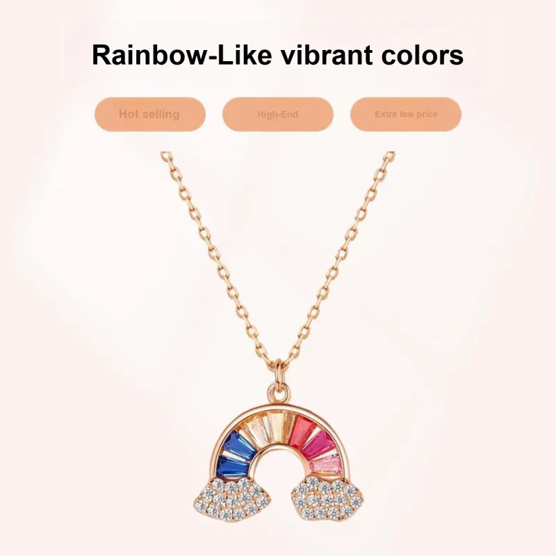 KOYOOME Synthetic Cubic Zirconia Necklaces Unisex-1