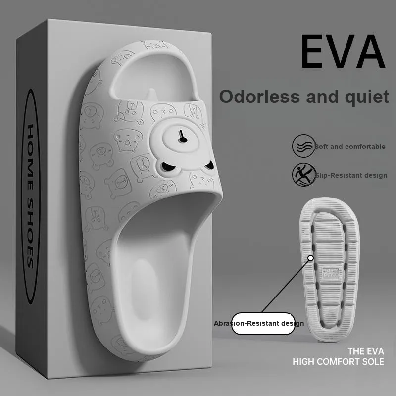 LUNNIFEIYA Summer Slippers Home Indoor Bathroom Slip Resistant Eva Squashy And Bouncy Feeling Platform Slippers-10