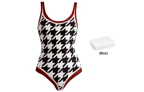 Visual Mood One-Piece Swimsuits Women's Burgundy