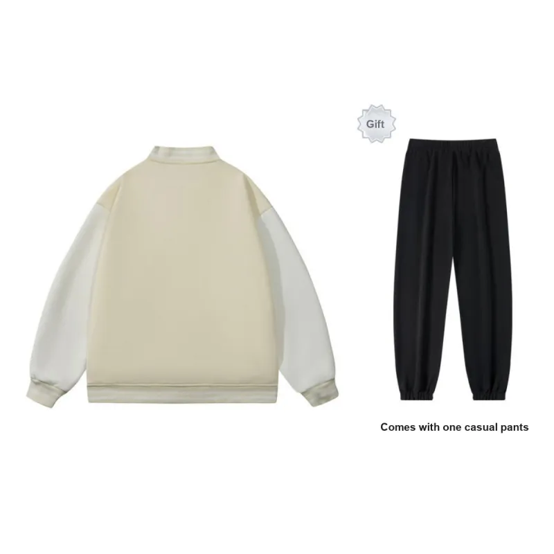 LEVEL RELAX Series Baseball Jacket Unisex-17