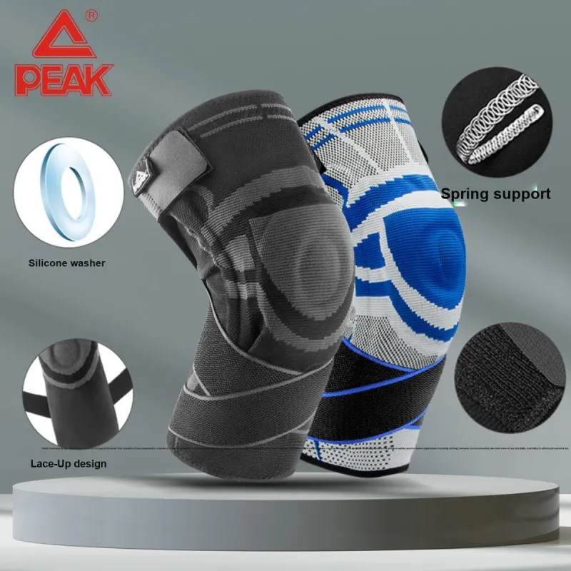 PEAK Running Mountaineering Hiking Cycling Unisex Polyamide Silicone Knee Pads-9