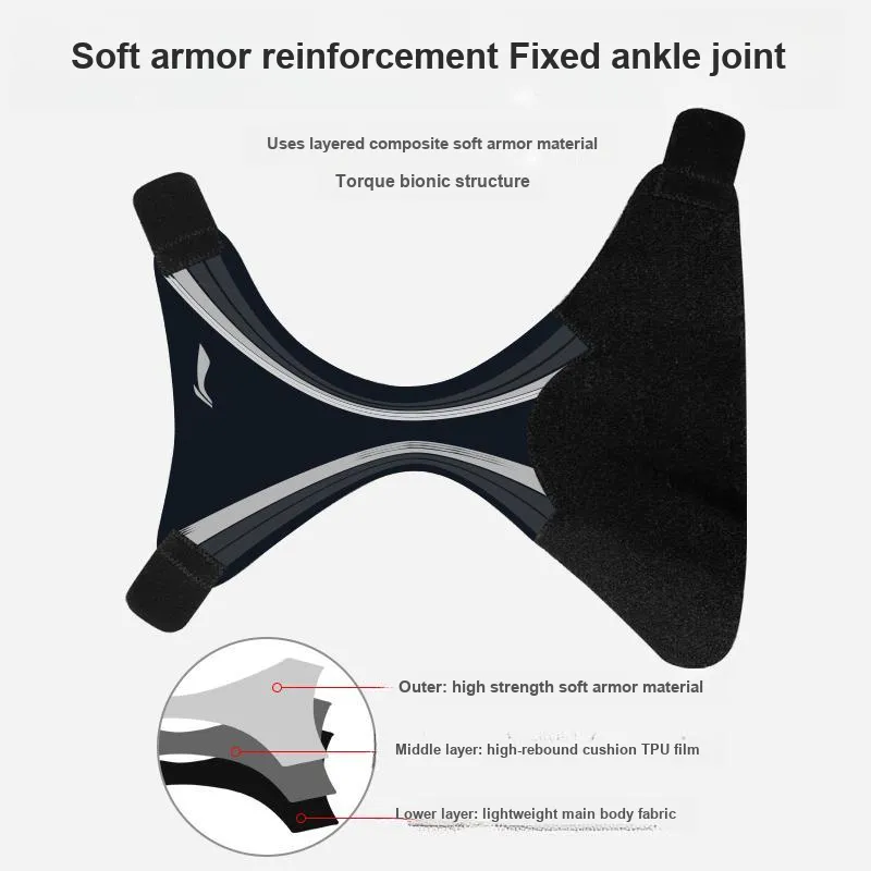 LiNing Ankle Braces Basketball Unisex Polyester Polyamide Elastane-1