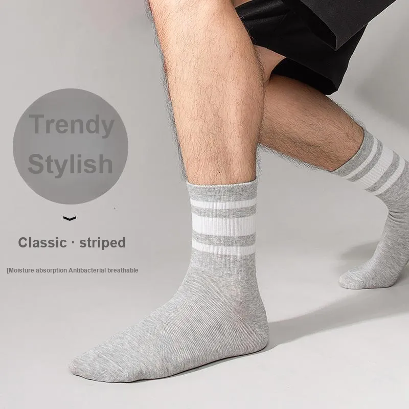 MIIOW Mid Calf Socks Men's 4 Pack-1