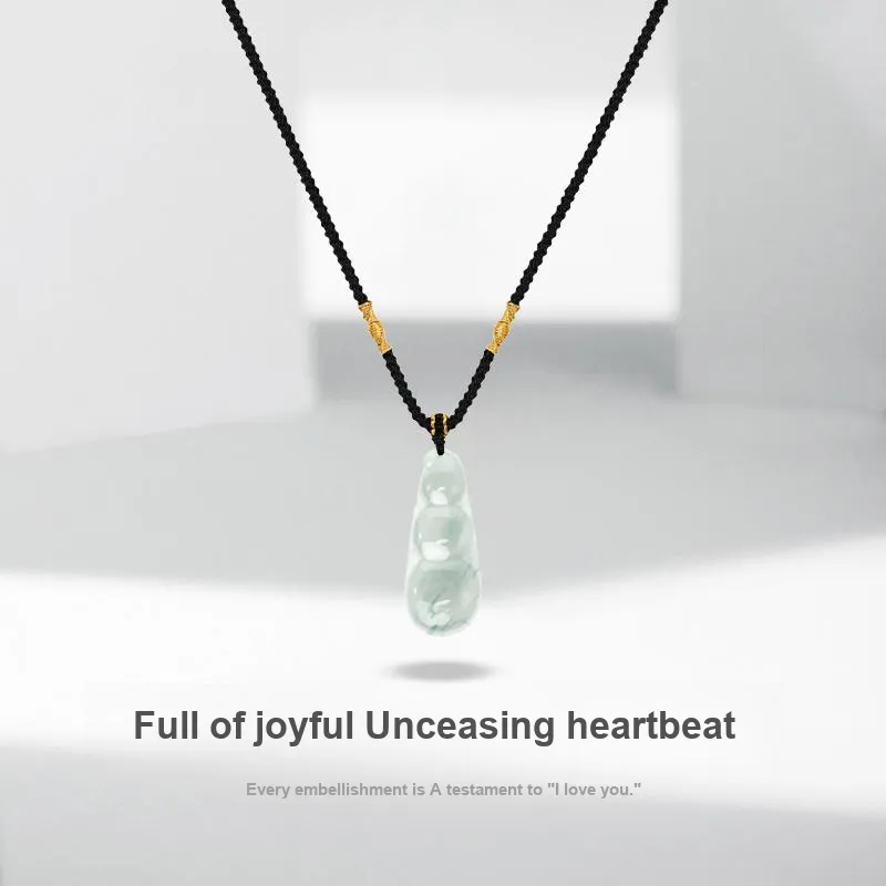 JUICY GRAPE African Emerald Jade Necklaces Unisex-2