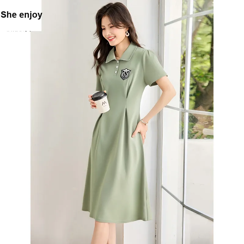 She Enjoys Short Sleeved Dress Women's-2