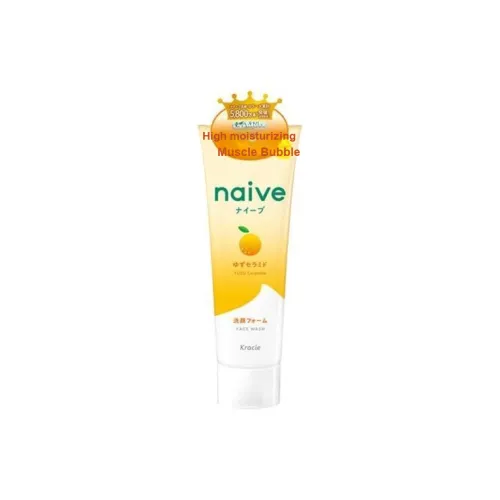 KRACIE Naive Pomelo Ceramide Cleansing Foam Увлажняющий Смягчающий и Очищающий 130 г