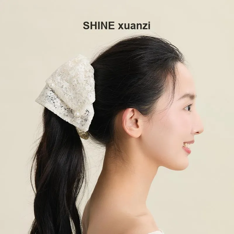SHINE Fabric, Shell Pearl Hair Tie Women's-2